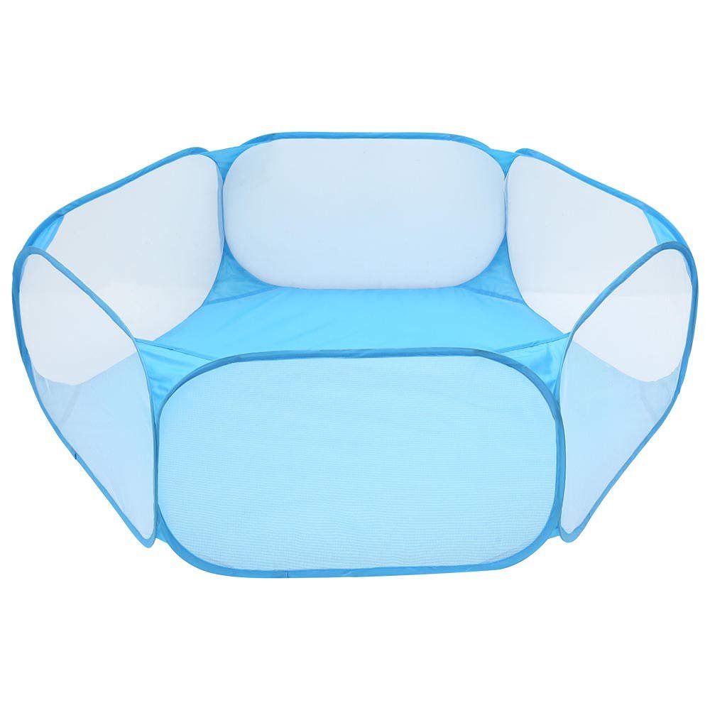 Portable Foldable Pet Fence for Hamsters, Chinchillas, Guinea Pigs, Small Dogs and Cats, Playpen, 2-Pack, Blue
