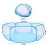 Portable Foldable Pet Fence for Hamsters, Chinchillas, Guinea Pigs, Small Dogs and Cats, Playpen, 2-Pack, Blue view 3