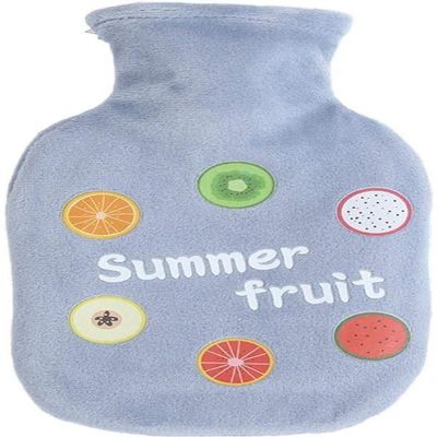 Aeromdale Hot Water Bottle with Fleece Cover for Body, Hand and Foot Warming, Pain Relief and Swelling, #G