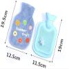 Aeromdale Hot Water Bottle with Fleece Cover for Body, Hand and Foot Warming, Pain Relief and Swelling, #G view 2