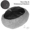 Deluxe Soft Donut Dog Bed, Washable, Gray, 50 cm view 4
