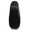 YONSIN Straight Lace Front Wig, Brazilian Virgin Human Hair, Pre-Plucked with Baby Hair view 1