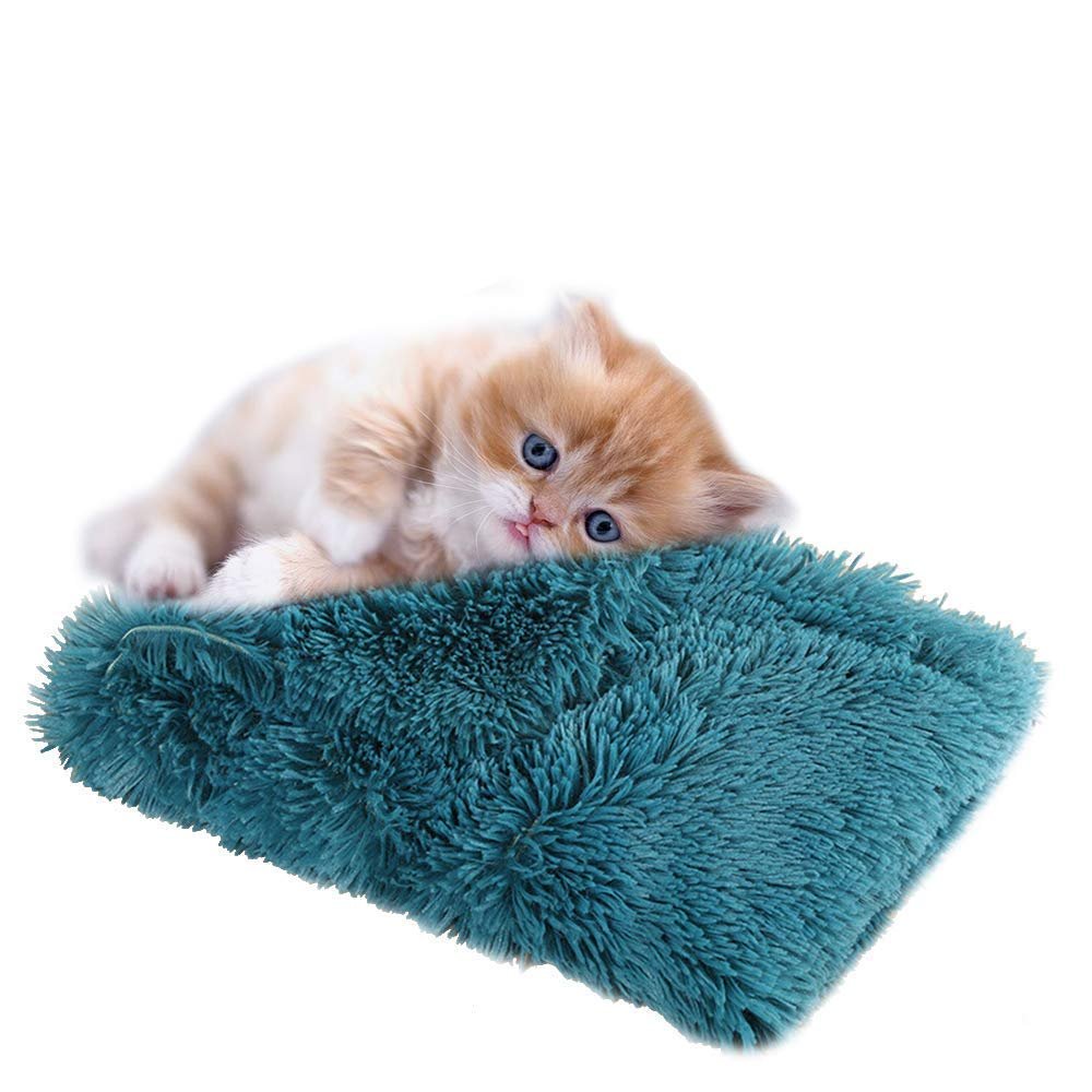 Plush Pet Blanket for Dogs and Cats, Blue, 78 × 54 cm