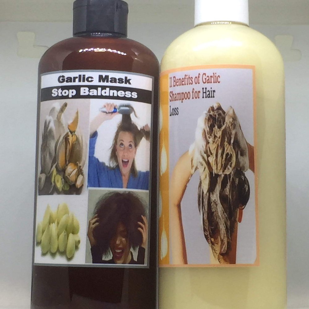 Garlic Shampoo + Garlic Cream for Hair Loss