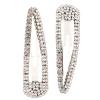 Luxshiny 2-Pack Rhinestone Snap Hair Clips, Shiny BB Hair Accessories view 1