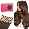 WENNALIFE Chocolate Brown Remy Human Hair Tape Extensions, 20 Pieces, 50 g, 50 cm/20 in view 1