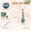 Microphone Cremation Jewelry for Ashes, Memorial Urn Necklace, Stainless Steel Keepsake Pendant for Music Lovers view 2