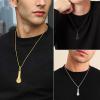 Microphone Cremation Jewelry for Ashes, Memorial Urn Necklace, Stainless Steel Keepsake Pendant for Music Lovers view 3