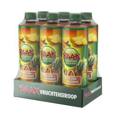 Raak Multifruit Syrup, 6 x 750 ml