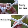 NAKAN Indoor Staircase Safety Net, Child and Pet Protection Net for Balconies and Railings, White Polyester Rope Mesh view 2