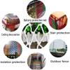 NAKAN Indoor Staircase Safety Net, Child and Pet Protection Net for Balconies and Railings, White Polyester Rope Mesh view 4