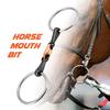O-Ring Snaffle Bit for Horses, Stainless Steel with Copper Roller view 4