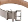 Brute Strength Leather Dog Collar, Light Gray, L, 46–53 cm view 3