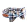 lionet paws Soft Cotton Bow Tie Dog Collar with Plastic Buckle, Adjustable for Small Dogs, 25–40 cm Neck view 1