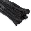 Dreadlock Hair Extensions, Faux Locs, Braided Synthetic Afro Kinky Hair, Black + Silver Gray view 4