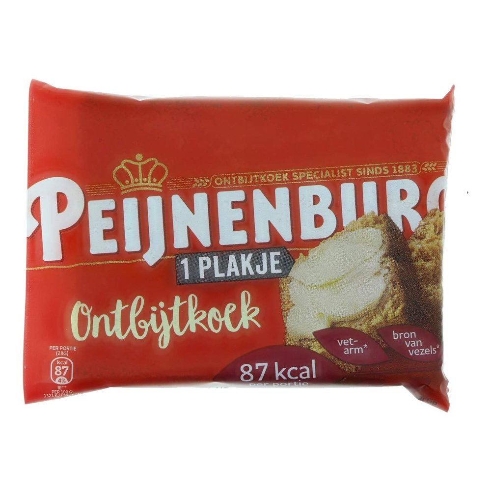 Peijnenburg Mini Gingerbread Individually Wrapped Slices – Box of 100 x 28 g