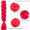 Cybelleza Red Braiding Hair Extensions, Synthetic Hair, 1 Piece view 2
