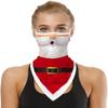 Youning Triangle Scarf Face Covering, 3D-Printed Christmas Design, Unisex view 1