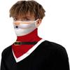 Youning Triangle Scarf Face Covering, 3D-Printed Christmas Design, Unisex view 2