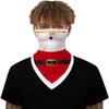 Youning Triangle Scarf Face Covering, 3D-Printed Christmas Design, Unisex view 3