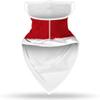 Youning Triangle Scarf Face Covering, 3D-Printed Christmas Design, Unisex view 4