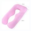 YOUCAI U-Shaped Pregnancy and Nursing Pillow, Velvet Purple, 140 x 80 cm view 2