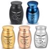 YFCTLM Mini Alloy Pet Ashes Urn Coffin, Black view 2