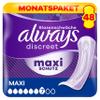 Always Discreet Maxi Incontinence Pads Monthly Pack, 48 Pads view 1
