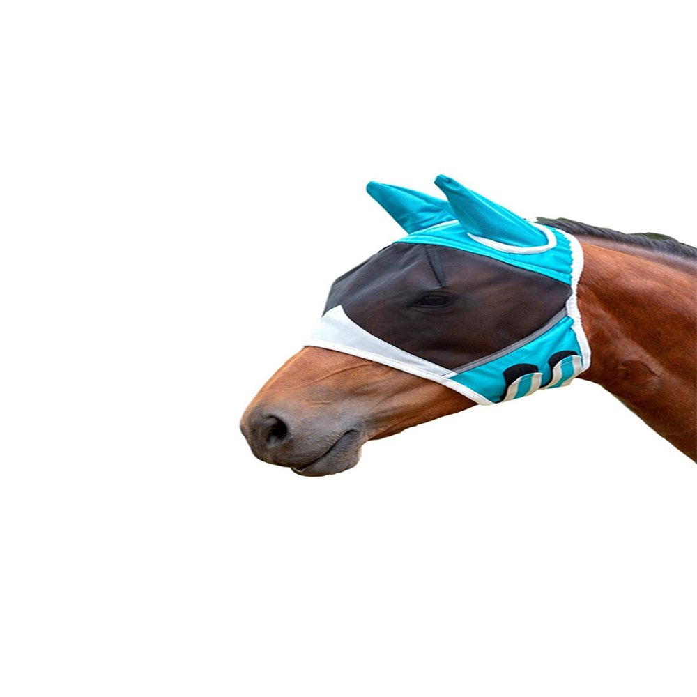 tooloflife Horse Fly Mask, Breathable Mosquito-Resistant Mask with Ears and Fringe