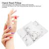 Nail Art Hand Pad and Wrist Rest Pillow, Soft PU Leather, White view 3