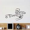 Boy Playing Pool Vinyl Wall Sticker for Kids' Room, Removable, 44 × 74 cm view 1