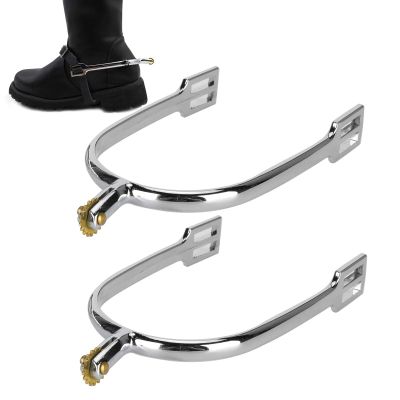 XiangXin Horse Spurs, English-Style Zinc Alloy Riding Spurs for Ranch and Farm