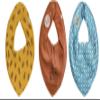 Pippi Baby Bandana Bibs, 3-Pack, Plaid and Fruit view 1
