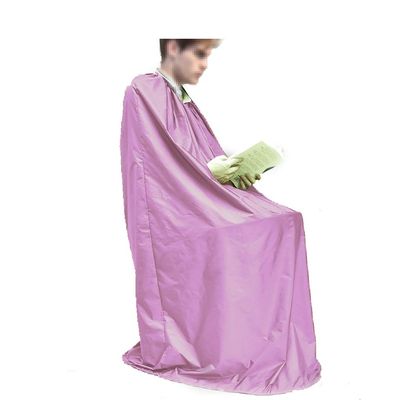 ZYX Steam Cape Sauna Gown, Full-Body Coverage, Foldable Waterproof Steam Gown (Powder Purple)