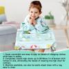 PewinGo Baby Bib with Sleeves, High Chair Cover, Waterproof & Machine Washable, Gray view 2