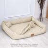 tierlando William Couture Orthopedic Dog Bed, 130 x 100 cm, Cream view 4