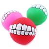 Lankater 1-Piece Squeaky Smile Ball Dog Toy, Tooth-Cleaning Chew Toy, Random Color view 2