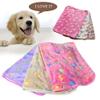 Brown Dog Blanket, Soft Warm Pet Bed Blanket with Paw Print Design, Pet Sofa Cushion, 4-Piece Set, L view 2