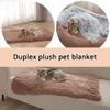 Soft Plush Winter Pet Blanket for Cats and Dogs, Warm Mat, 1-Piece, Size M view 3