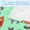 BestIdeas Cat-Print Blanket, Soft Warm Throw for Bed, Couch, Sofa, Picnic, Camping, and Beach, 150 x 100 cm view 4