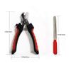 Dog and Cat Nail Clippers with Safety Guard and File, Red view 2