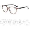 keepmore Vintage Round-Frame Reading Glasses for Women and Men, Blue-Light Blocking, Clear Lenses, +1.0 to +3.5 view 4