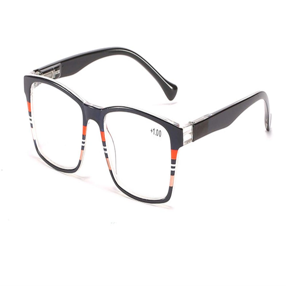 keepmore Unisex Reading Glasses with Square Frame, Blue-Light Protection, +1.0 to +3.5