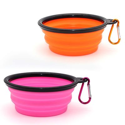 SLSON 2-Pack Foldable Travel Dog Bowl