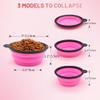 SLSON 2-Pack Foldable Travel Dog Bowl view 3