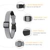 HEELE Dog Collar, Soft Padded Neoprene Nylon for Small to Medium Dogs and Puppies, Adjustable Reflective Training Collar, Gray, S view 2