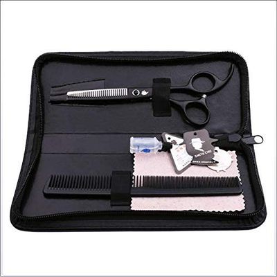 Professional Hairdressing Scissors Kit, 6-Inch Thinning Scissors with Tooth Cut