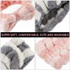 minkissy 2-Piece Bow Headbands for Women, Elastic Coral Fleece Makeup Headbands for Face Washing, Yoga, and Cosmetics view 2