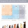 Nobleza Flannel Dog Blanket for Sofa, Bed and Travel, Soft and Warm, Washable, Gray, 75 x 75 cm view 2