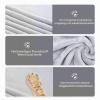 Nobleza Flannel Dog Blanket for Sofa, Bed and Travel, Soft and Warm, Washable, Gray, 75 x 75 cm view 4
